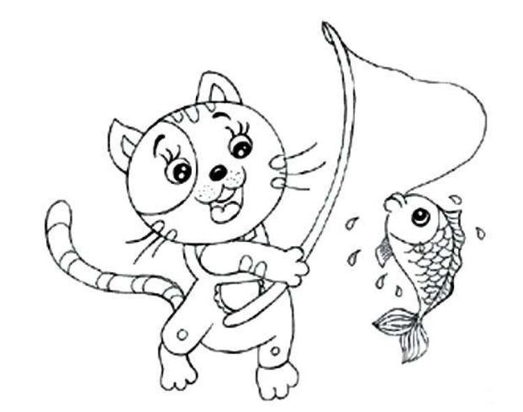 小猫钓鱼的绘本故事(小猫钓鱼的绘本故事怎么画)