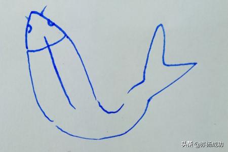 小鲤鱼跳龙门简笔画（小鲤鱼跳龙门简笔画步骤）