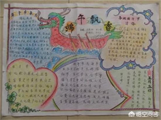 端午节手抄报内容20字（端午节手抄报内容字100字）